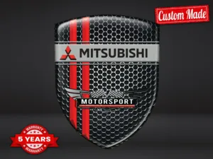 Mitsubishi Badge Tutte Auto Pro Max Chic Durevoli Design